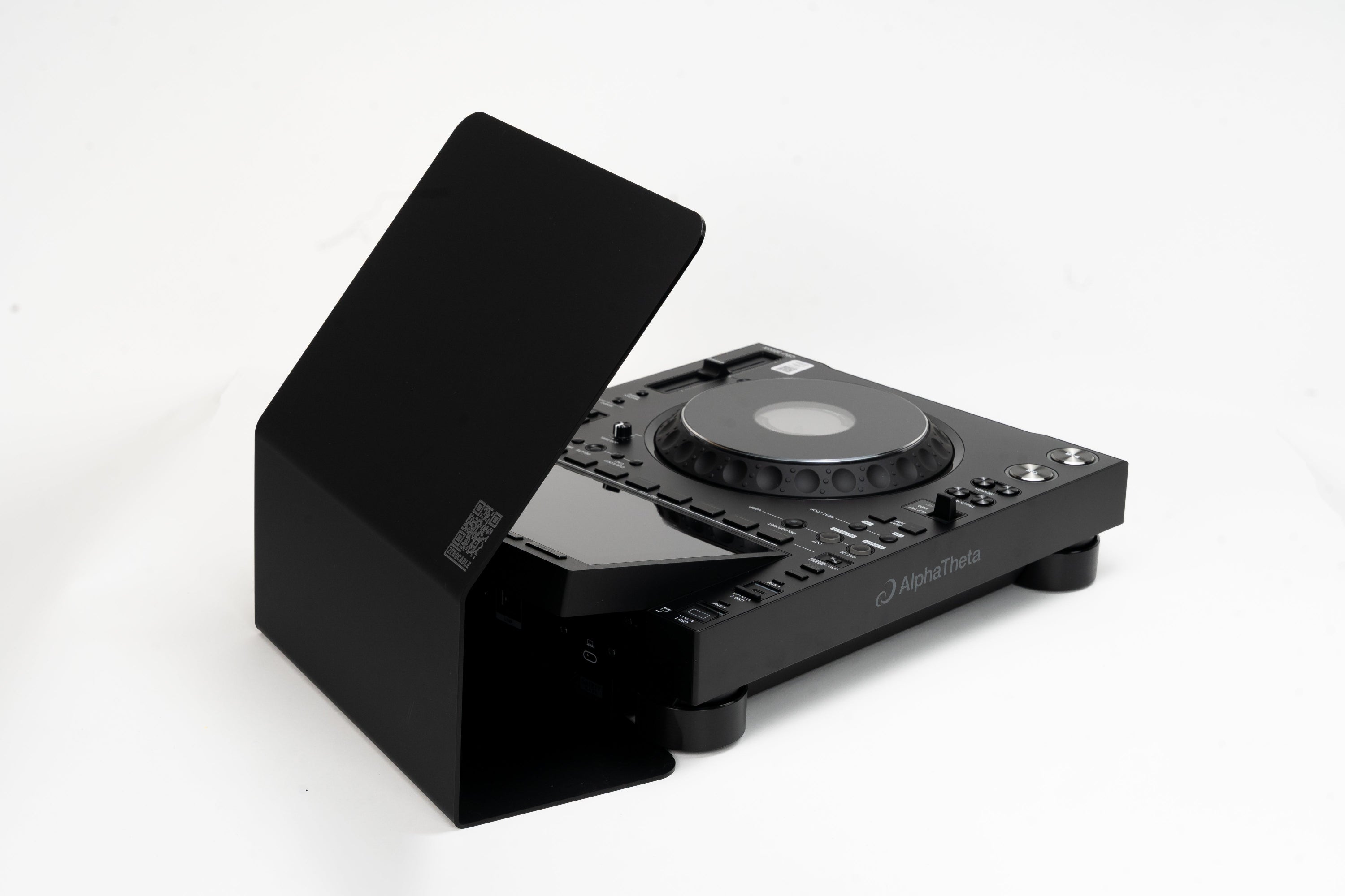 Side view of DJ sun cover for AlphaTheta CDJ-3000X