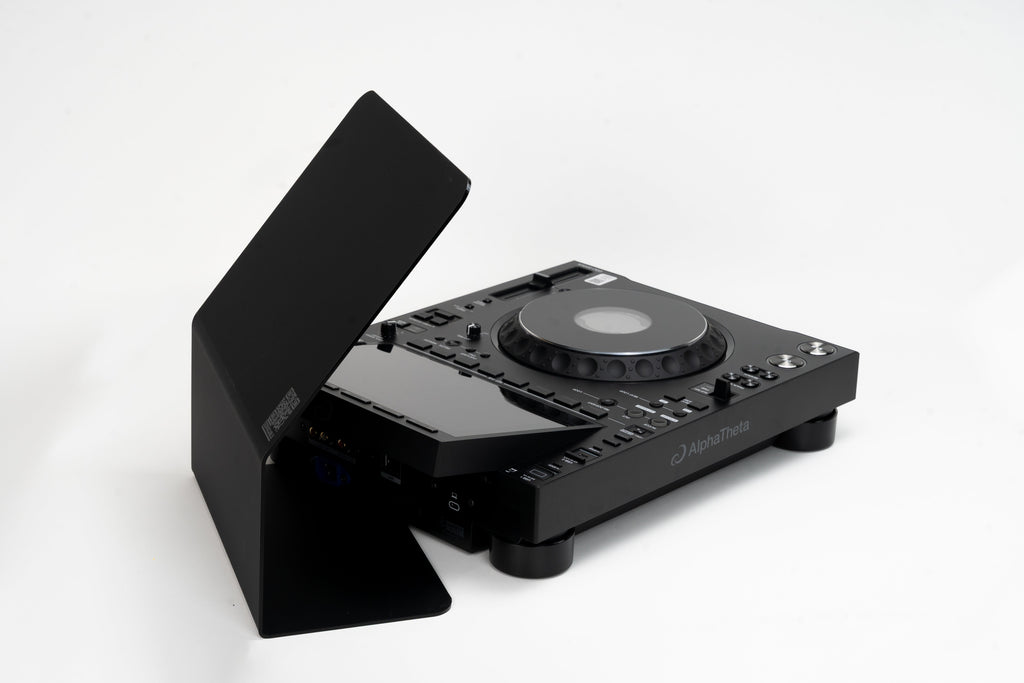 AlphaTheta CDJ-3000X sunshield with integrated cable channel