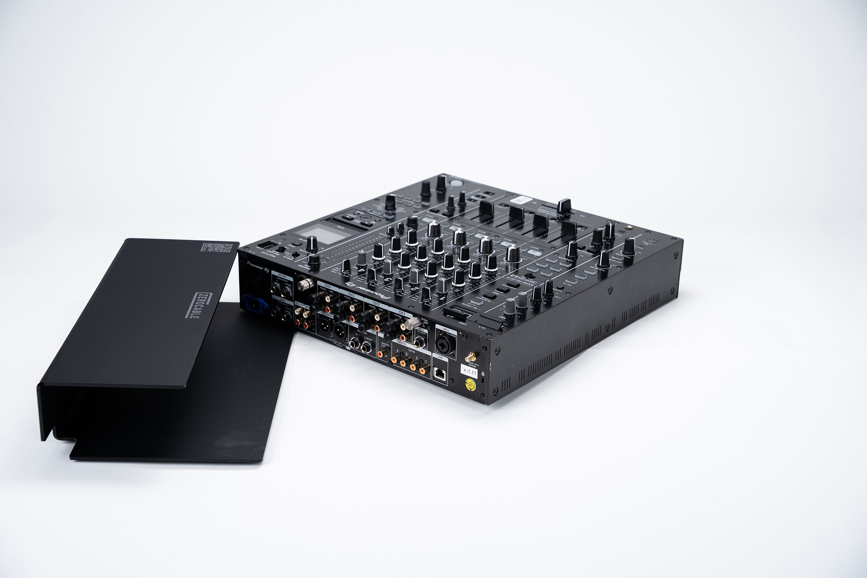 Black XXL cable cover for Pioneer DJM-A9