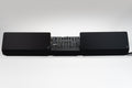 Clean DJ booth with Pioneer DJM-A9 and cable covers