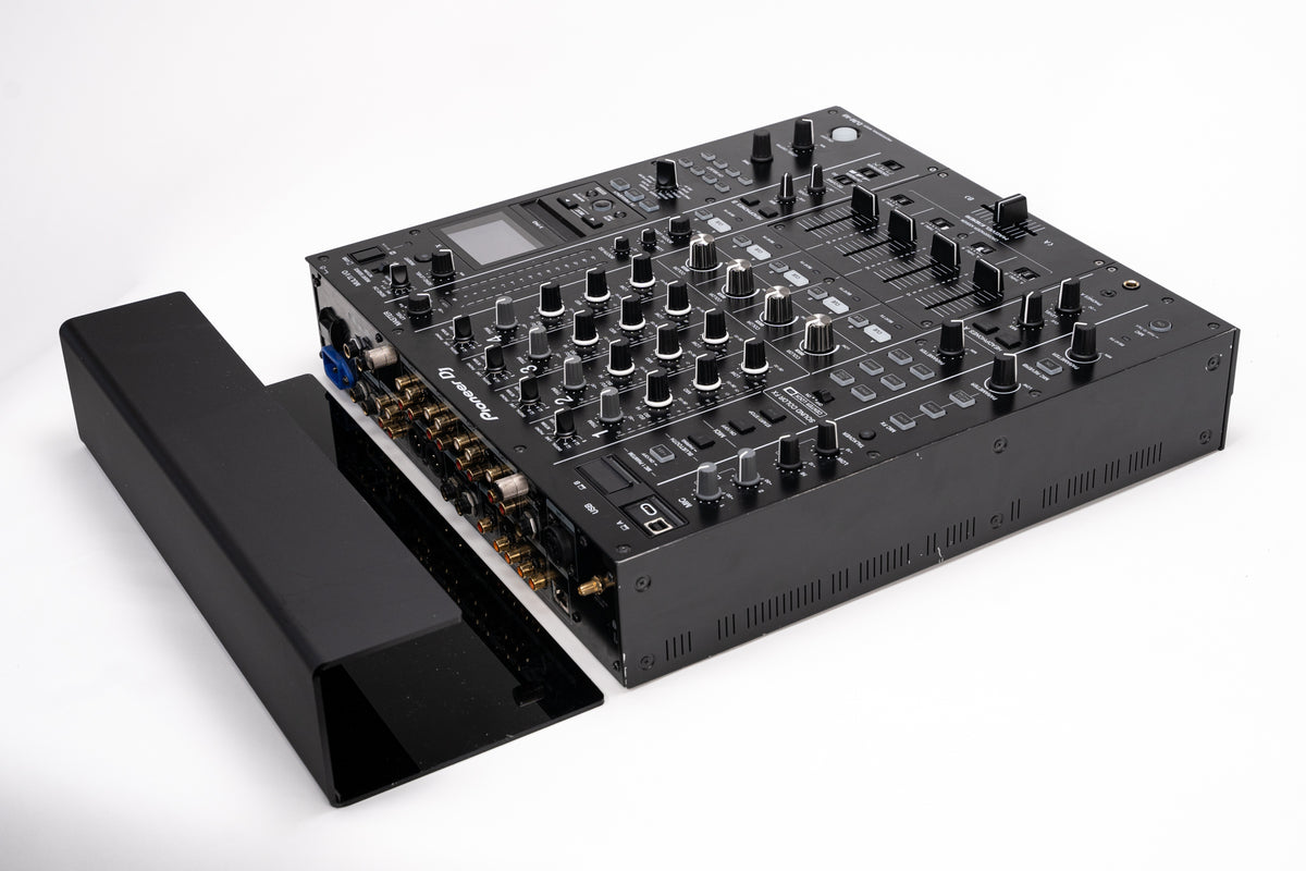 Zero Cable cable cover next to a Pioneer DJM-A9 mixer before mounting